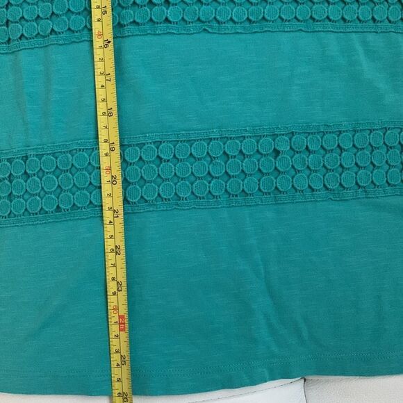 Talbots Long Sleeve Green Top Size L - Picture 7 of 8